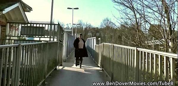  English milf gags on ben Dovers Cock